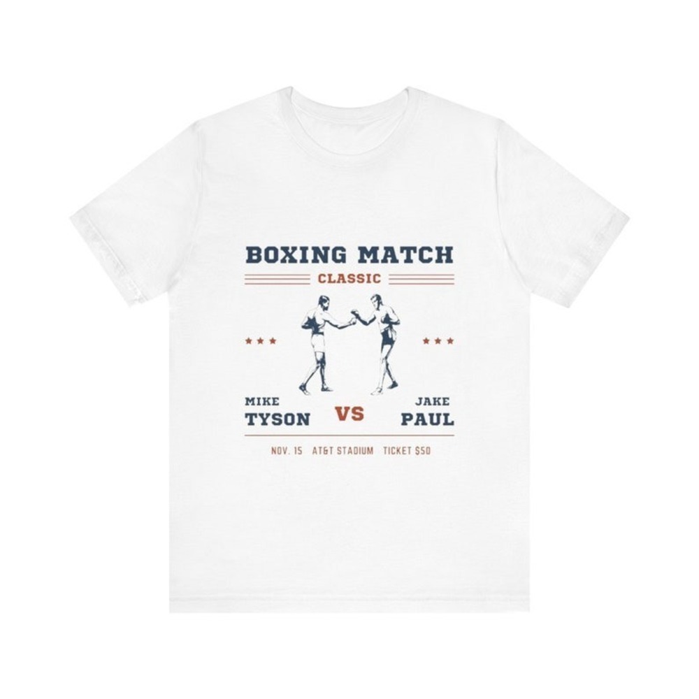 Mike Tyson Vs Jake Paul Retro Old Style Boxing Tee